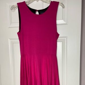 Cynthia Rowley Women's Hot Pink Sleeveless Fit and Flare Dress Size Large